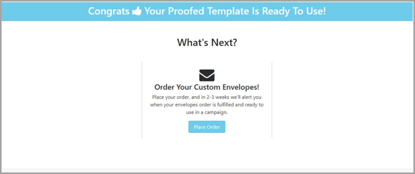 Order Envelopes After Proofing - Postalytics