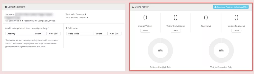 pURL QR Test Online Tracking Stats