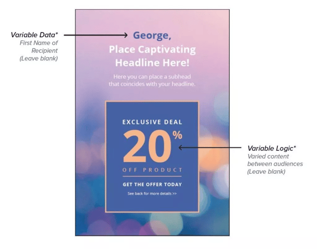 Build Direct Mail Postcards Offline - Postcard Front Design Tips - Portrait