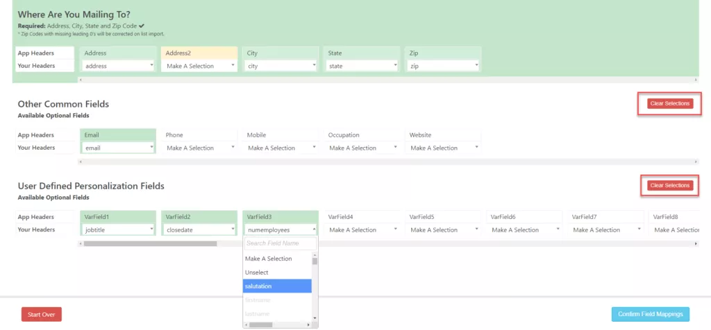 Salesforce Integration Cool Tool #3 Variable Field Auto Mapping List Upload