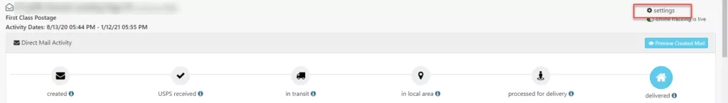 pURL QR Test Navigation to Campaign Settings