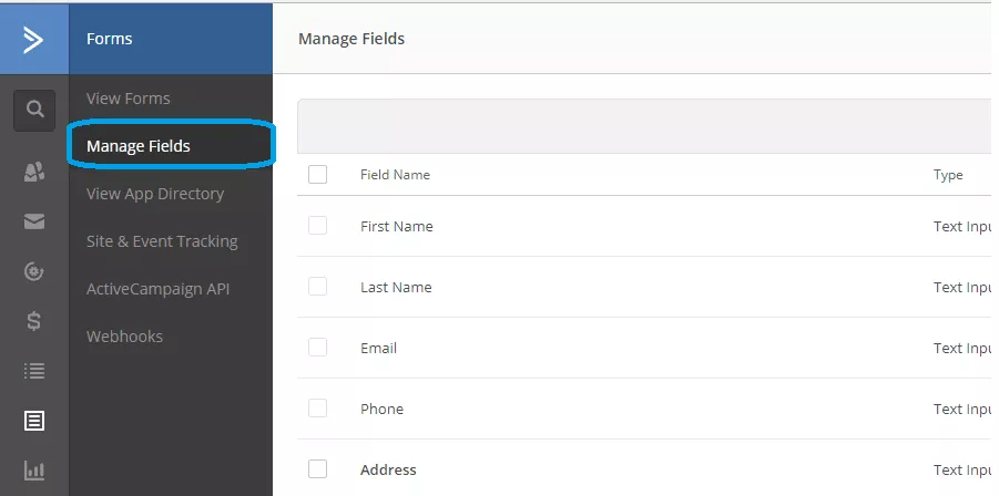 Zapier Active Campaign direct mail integration - manage fields