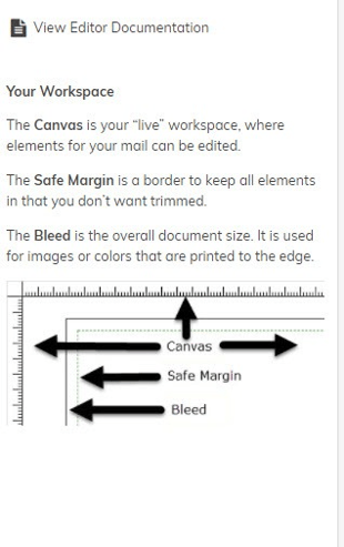 postcard bleed safe areas