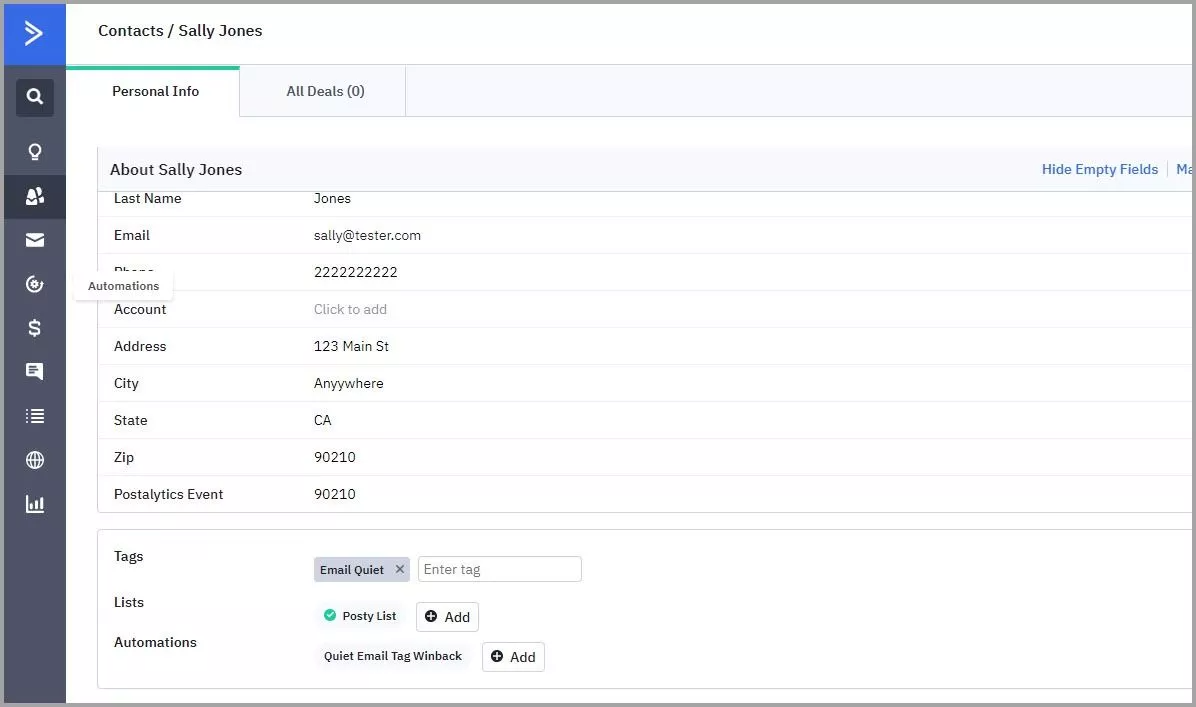 add a tag to test the automation