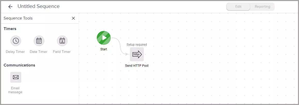 set up keap sequence with HTTP Post