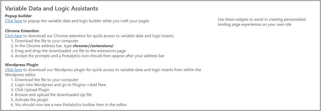 Campaigns Settings Page Variable Data 